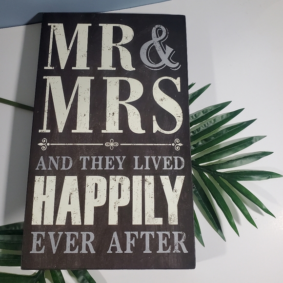 Other - Closet closing! MR and MRS Happily Ever After Sign